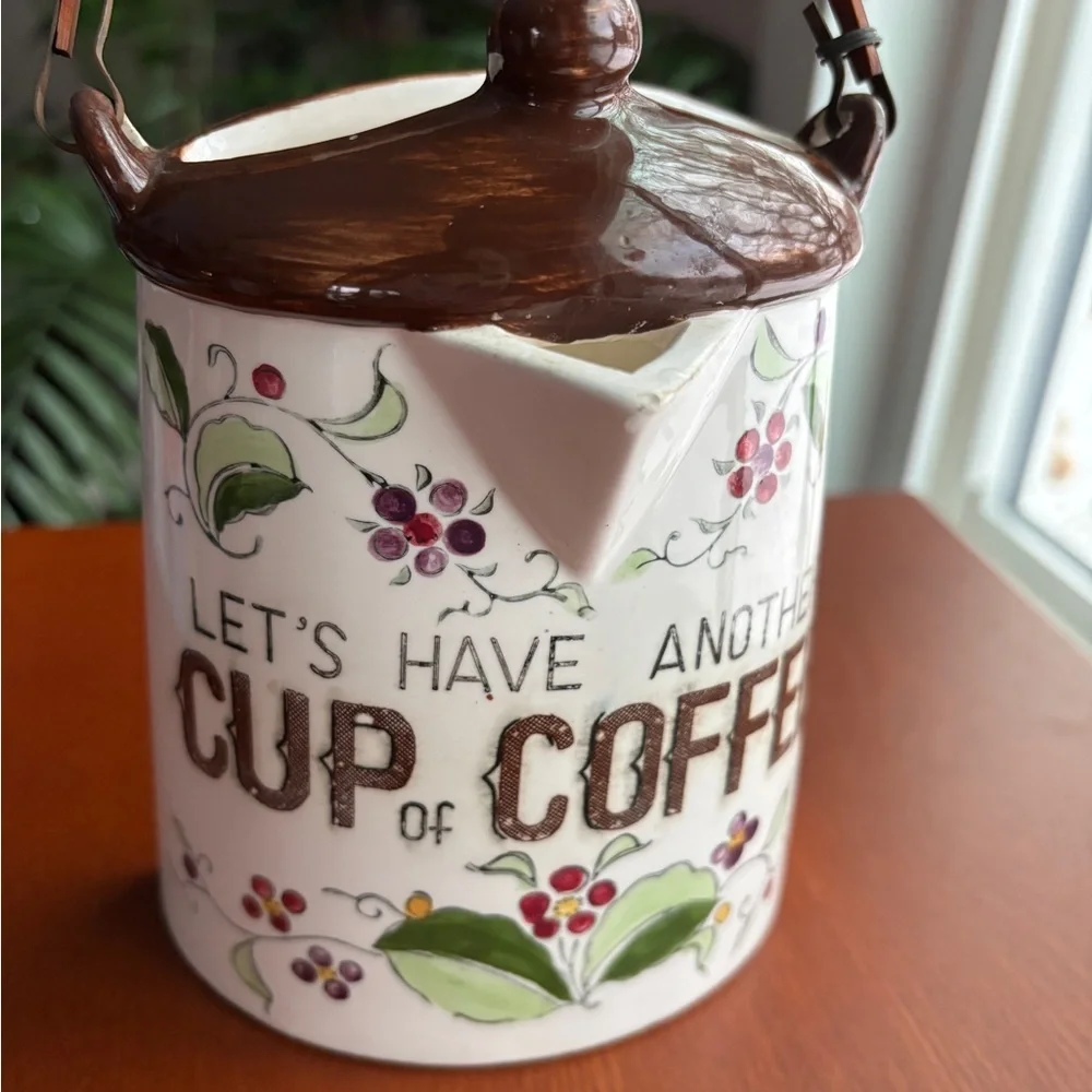 Vintage Wall Pocket Coffee Pot Kitchen